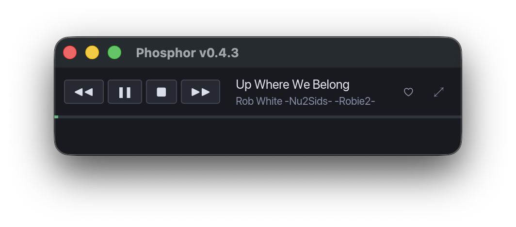Compact mini-player window